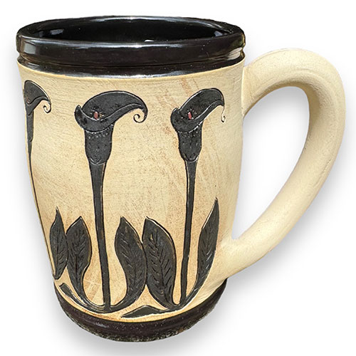 Eugene Etched Cala Lily Mug DP4014